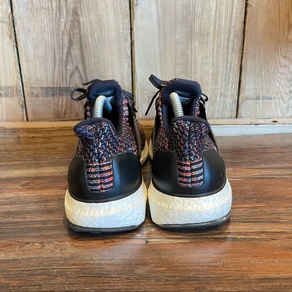 Adidas Ultra Boost 3.0 look New black multicolor Mens sneakers shoes size 9 - Picture 8 of 16